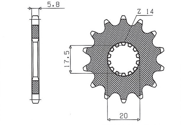 Sunstar Zębatka Przód 13z 520 Yamaha Gas Gas Ktm