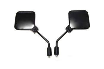 Lusterka motocyklowe uniwersalne kwadrat czarne M10 skuter motorower quad