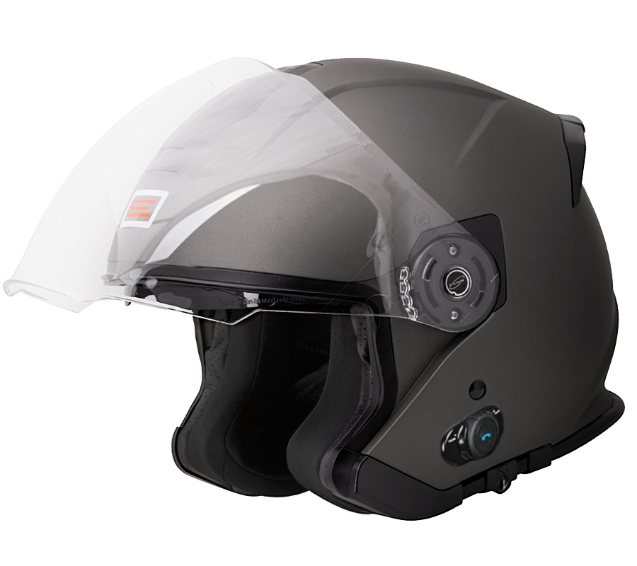 Kask PALIO 2.0 + BT SOLID Matt Titanium ORIGINE