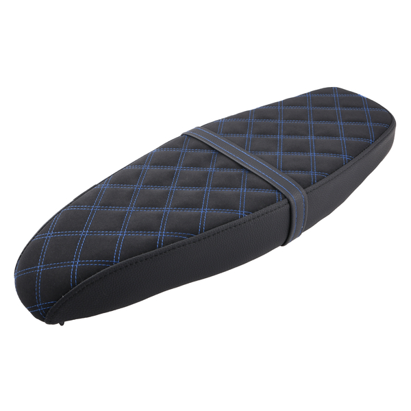 Siedzenie pikowane czarne + niebiesko czarne szwy Simson S50 S51 S70 DPR