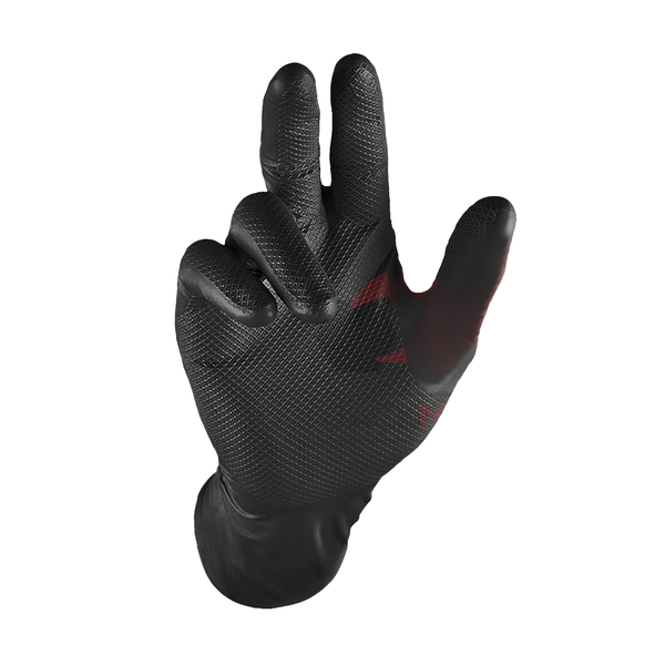 Rękawice nitrylowe P2R grube czarne XL 50szt