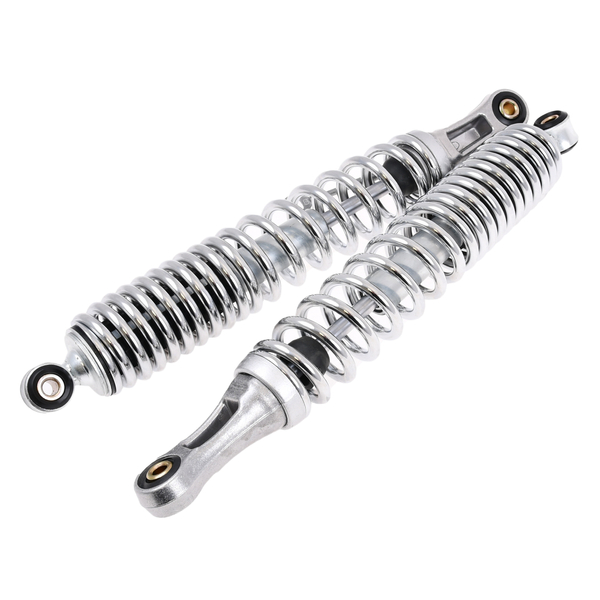 Amortyzatory tył 8/8/350mm chrom motorowery Romet komplet Delux