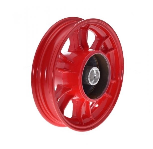 Koło obręcz tył przód 9 cali motorynka czerwona