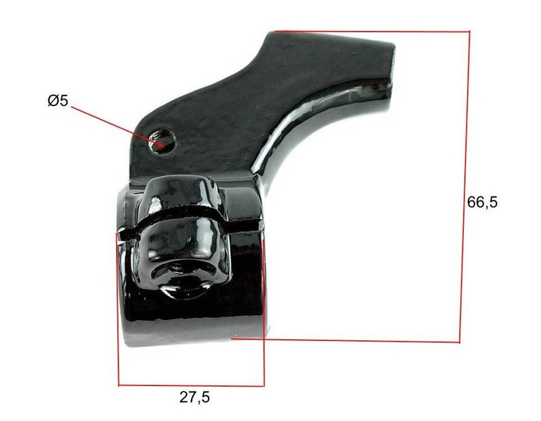 Korpus dźwigni hamulca prawy wsk 125 