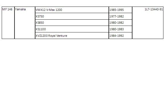 Filtr oleju motofiltro mf146 yamaha xs xvz v-max