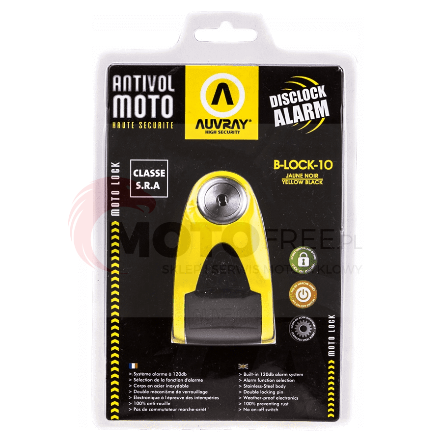AUVRAY Blokada Na Tarczę z Alarmem B-LOCK 10mm