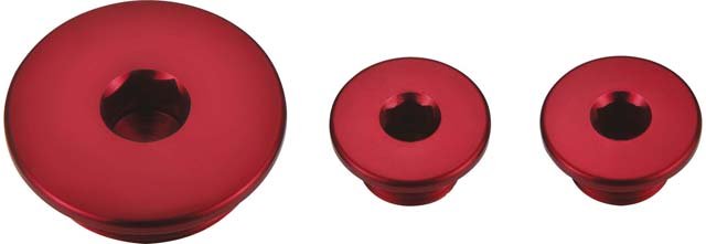 Korki Inspekcyjne silnika czerwone Honda CRF 250R 04-09 30x1,5mm / 14x1,5mm