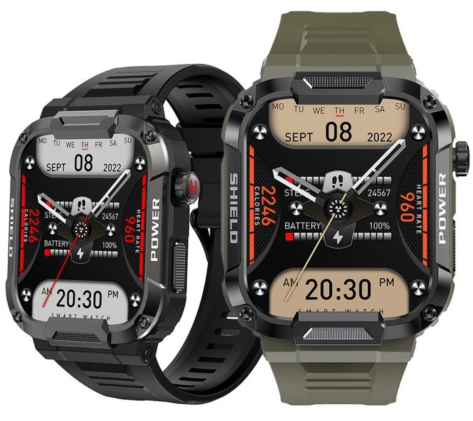 Smartwatch zegarek Rubicon męski RNCF07 żółty