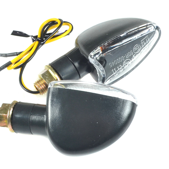 Kierunkowskazy mini strzałki clear czarne homologacja