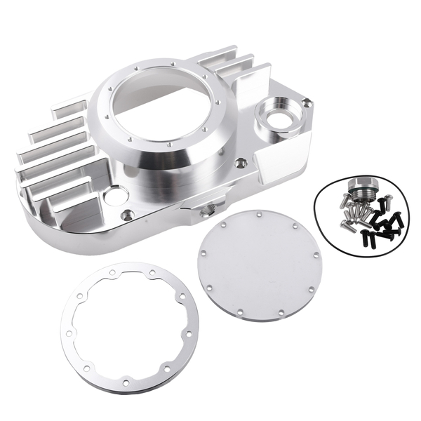 Pokrywa silnika lewa aluminiowa srebrna Clear Simson S51 SR50 DPR Performance