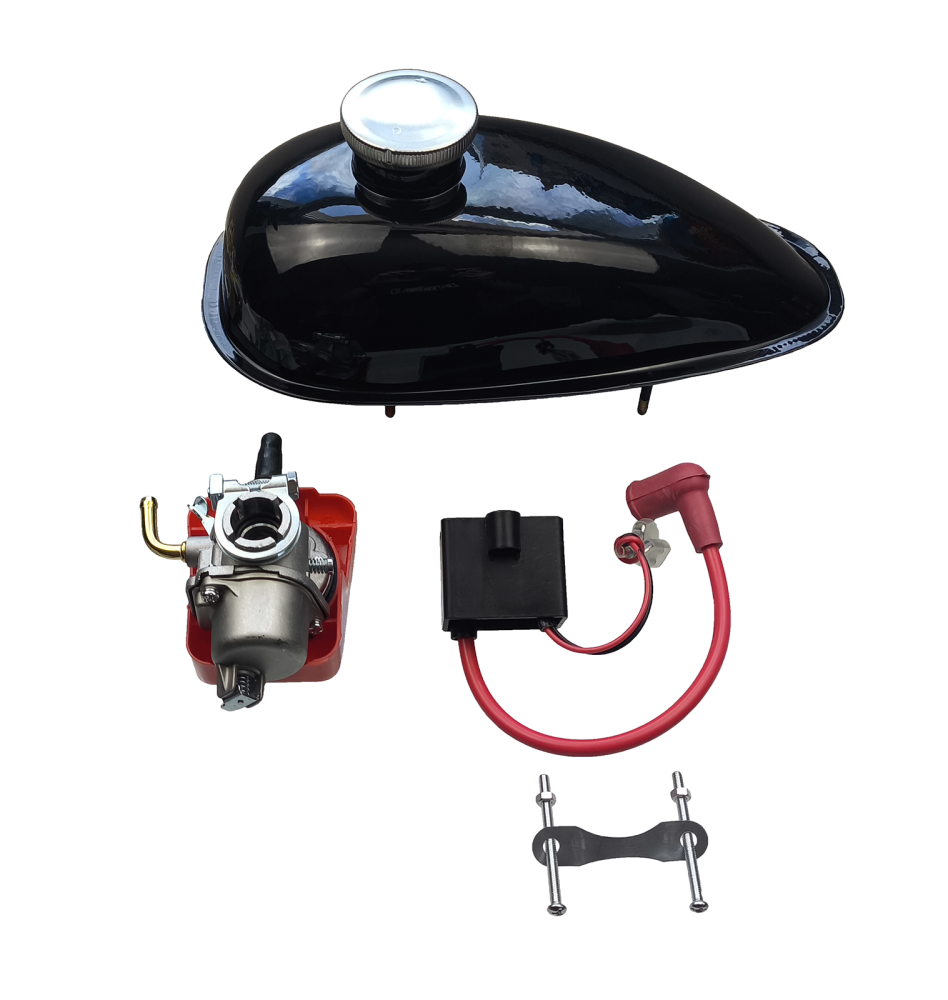 Silnik spalinowy 80cc rowerowy kompletny do ramy rowerowej typu V 26 cali