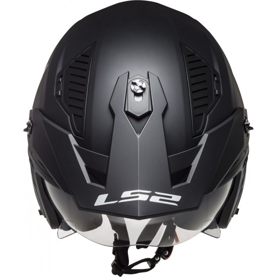 Kask otwarty LS2 OF606 DRIFTER SOLID MATT BLACK odpinana szczęka ECE 22-06
