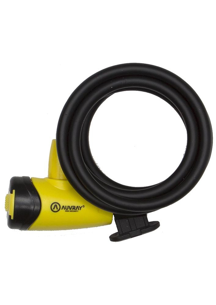 AUVRAY linka spiralna z zamkiem i uchwytem do roweru motocykla 150cm 8mm