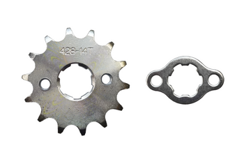 Zębatka przód 14z 428H 18/20 mm + zabezpieczenie quad atv cross