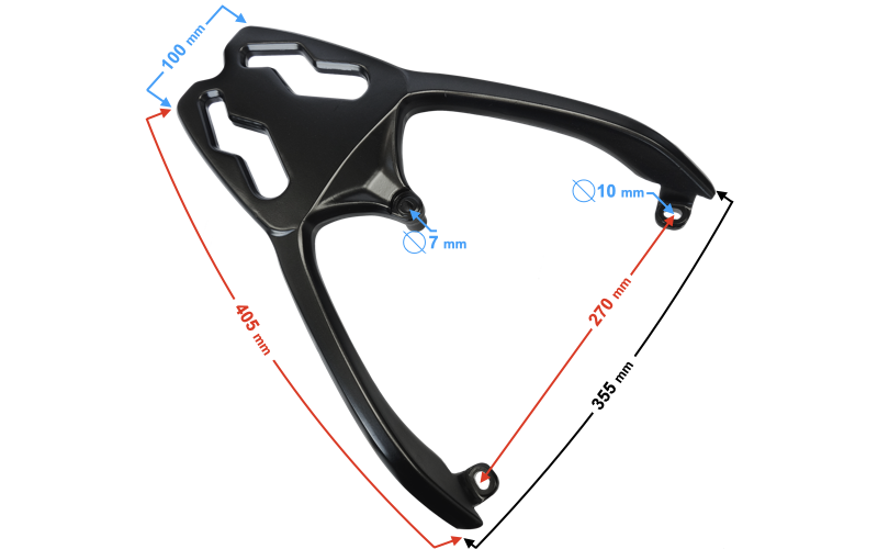 Wspornik stelaż mocowanie kufra Barton Scalpel