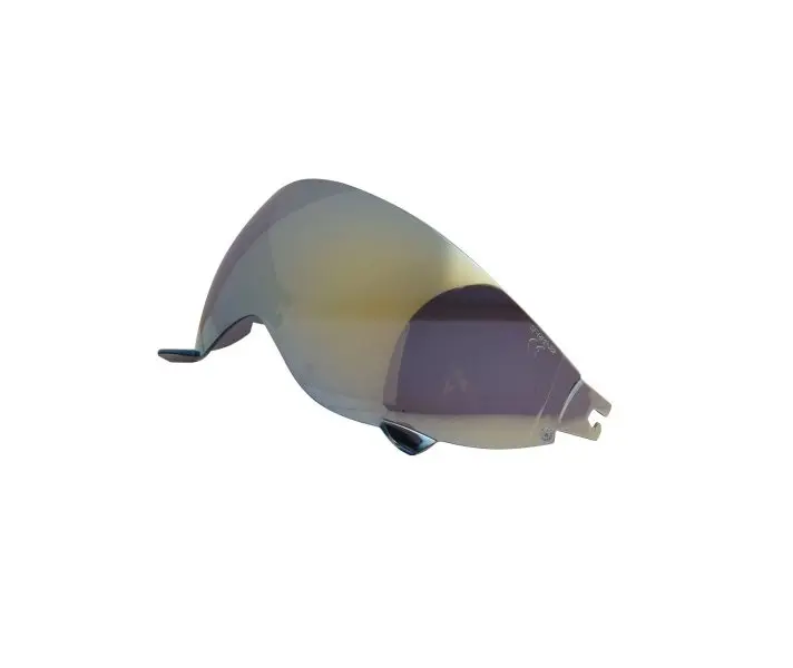 Szyba kasku otwartego z odpinaną szczęką LS2 OF606 Drifter lustrzanka złota