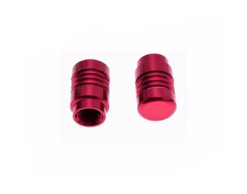 Nakrętka wentyla nakrętki wentyl red 2 szt alu