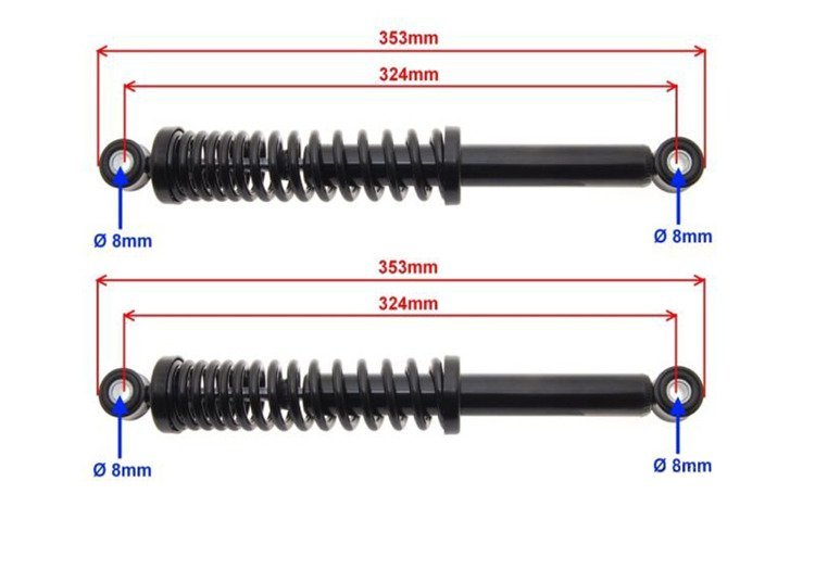 Amortyzatory tylnie Romet Ogar Jawa Motorynka para
