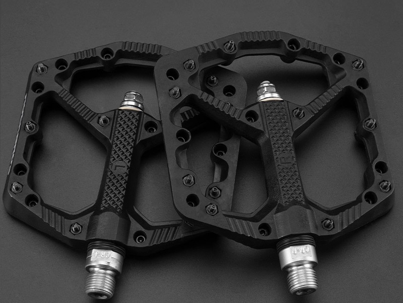 ROCKBROS pedały rowerowe nylonowe z pinami czarne 2021-12A