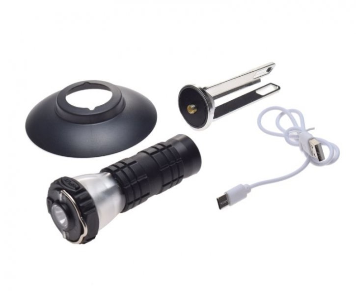 Lampa retro camping kemping wodoodporna 3 tryby świecenia USB Typ-C