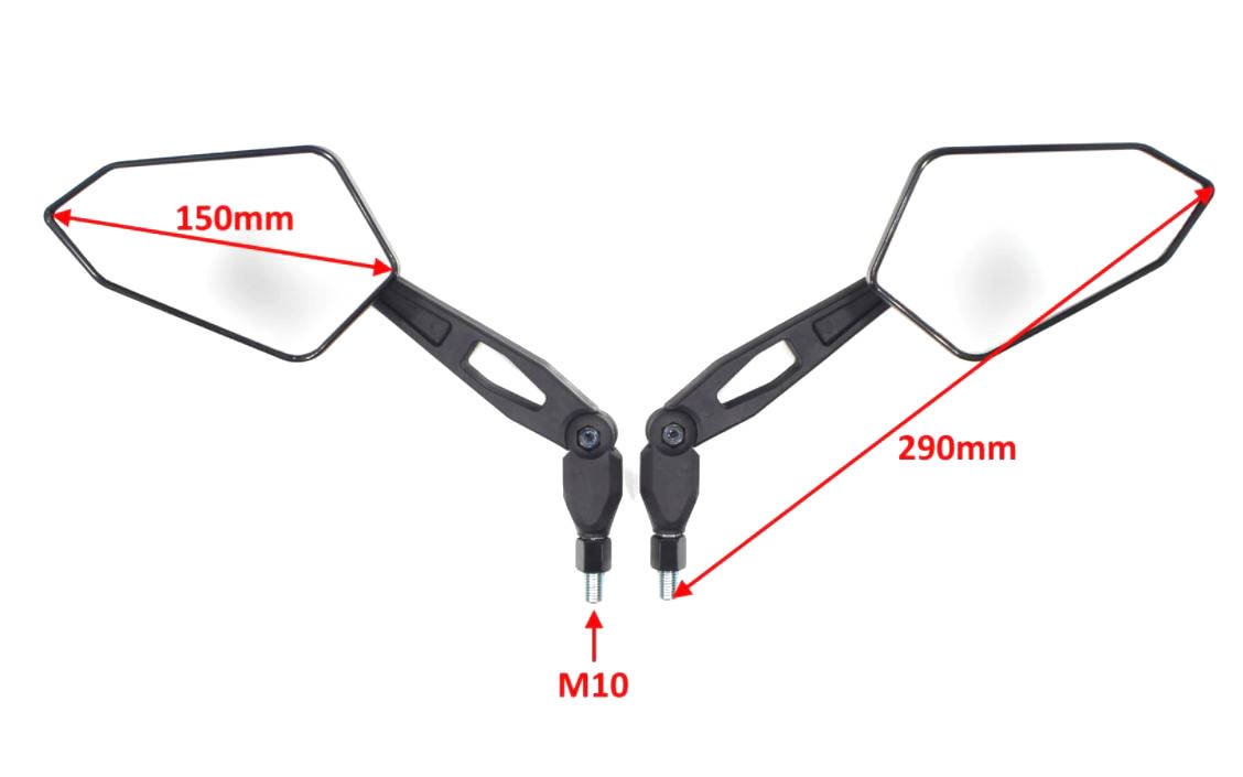 Lusterka motocyklowe składane Quad Atv Bashan Loncin Sport Naked