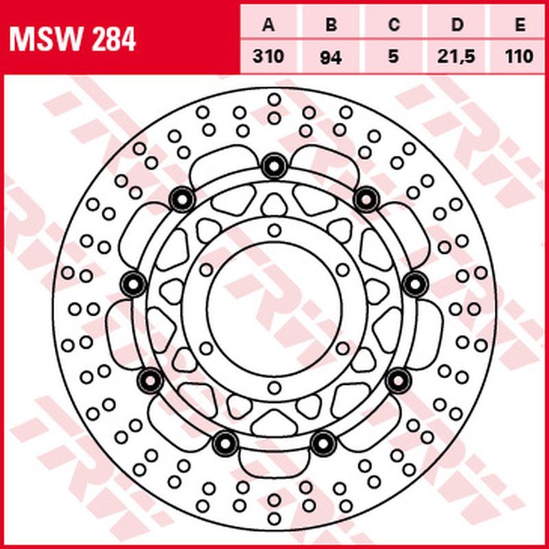 TRW tarcza hamulcowa przód HONDA CTX STX 1300 