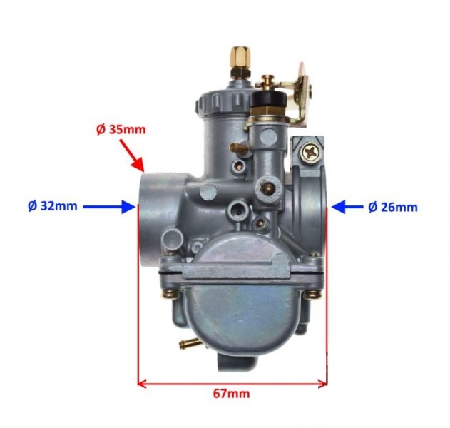 Gaźnik Yamaha DT 100 125 150 średnica przepustnicy 23 mm