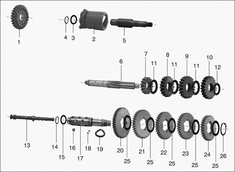 Popychacz biegów Simson skrzynia 4 biegowa DPR Performance