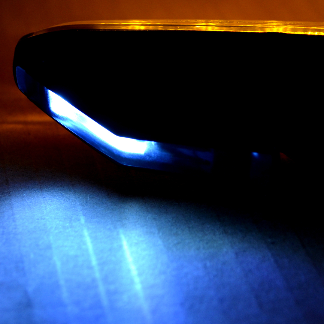 Kierunkowskazy Led White Light czarne komplet