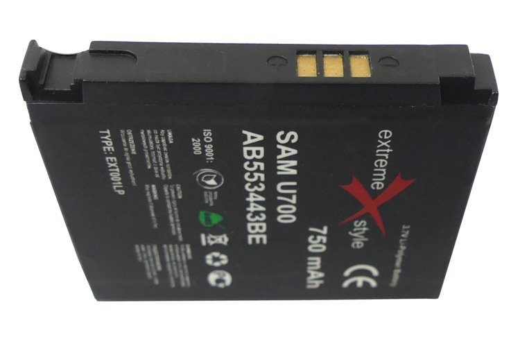 Bateria telefonu samsung u700 g800 z370 z560 750ma