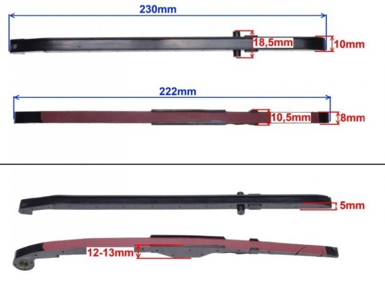 Prowadnice Łańcucha Rozrządu 125ccm GY6 4T Komplet