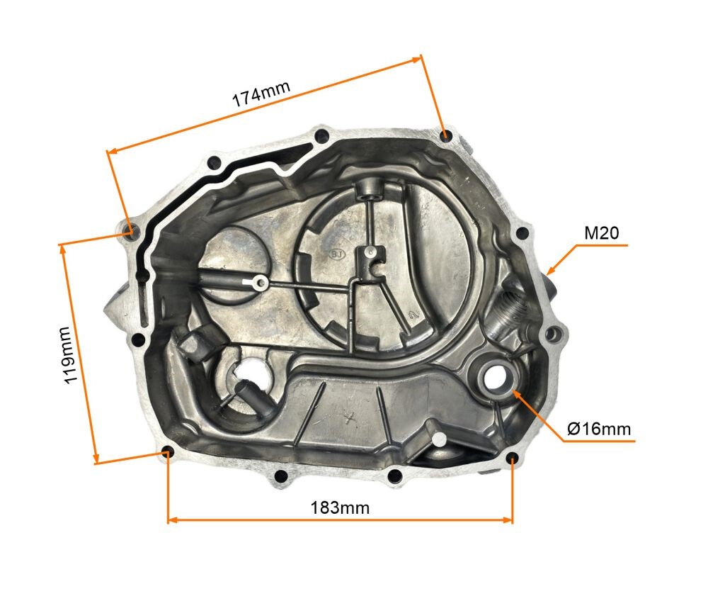 Pokrywa sprzęgła CB250cc ZS169 FMM Lifan Kinroad Loncin Shineray CF Moto