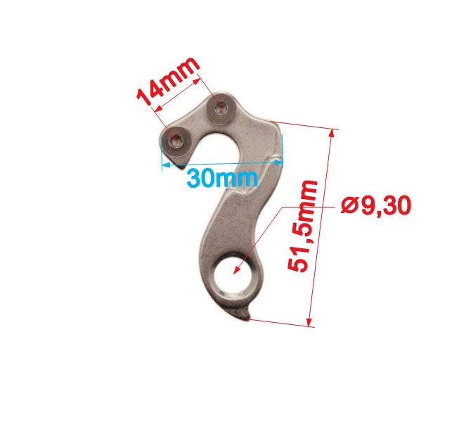 Hak mocowania przerzutki rowerowy shimano typ 5o