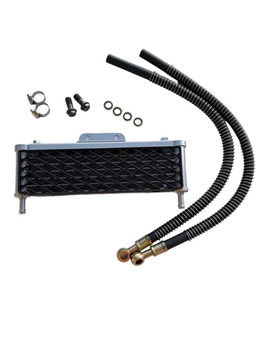 Chłodnica oleju High Output srebrna (komplet) pitbike MRF Kayo Pitgang RXF