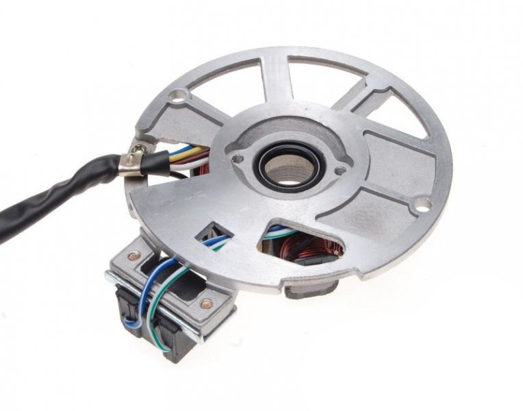 Stator iskrownik 7 cewek 6 przewodów 2t impulsator