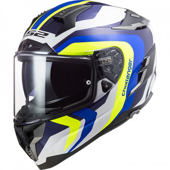 Kask LS2 FF327 CHALLENGER GALACTIC WHITE BLUE