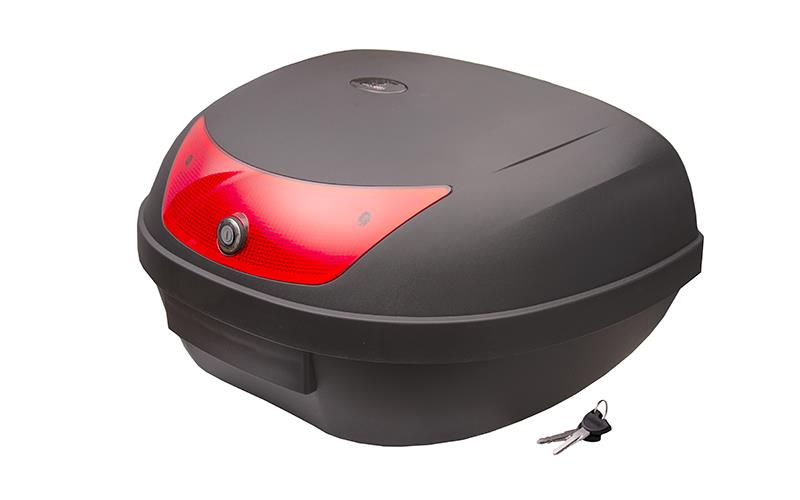 Kufer Moretti MR-726 48l Czarny czerwony odblask