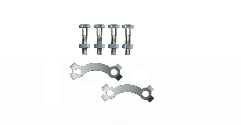 Zabezpieczenie zębatki tył ze śrubami i nakrętkami