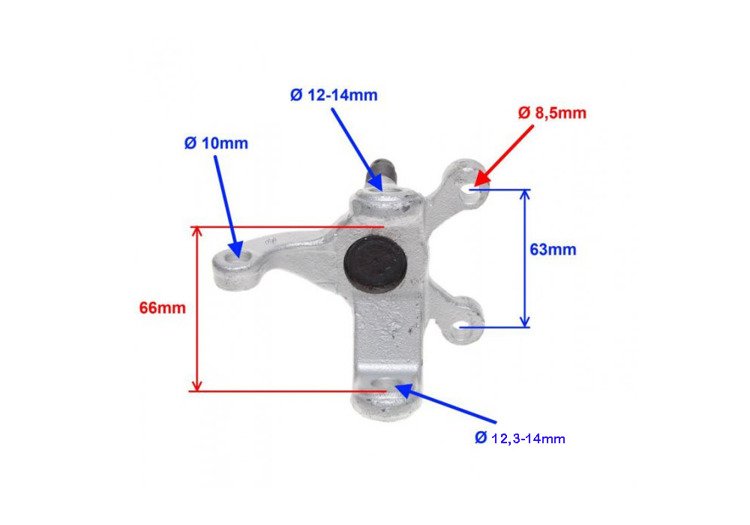 Zwrotnica zawieszenia prawa przód atv bashan
