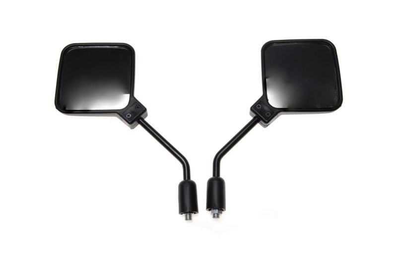 Lusterka motocyklowe uniwersalne kwadrat czarne M10 skuter motorower quad