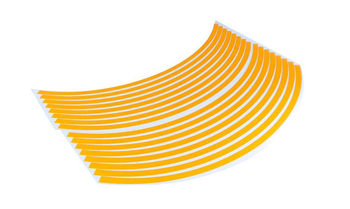 Naklejki na obręcze kół pasek 16 szt odblask