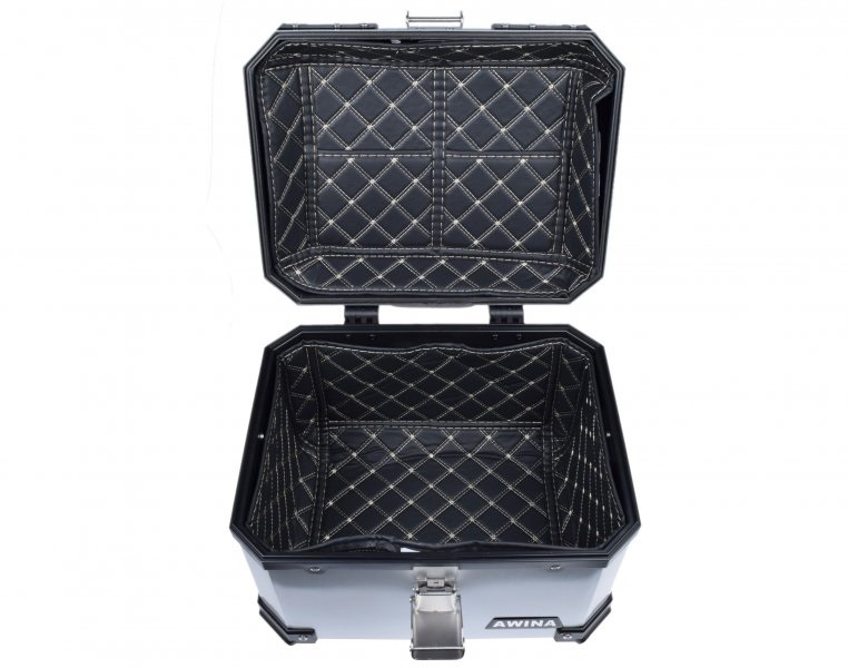 Kufer centralny srebrny Awina 35l 40x36x32,5cm skuter motorower motocykl
