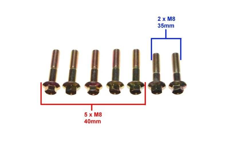 Śruby przekładni tył skuter 4T GY6 139QMB/139QMA