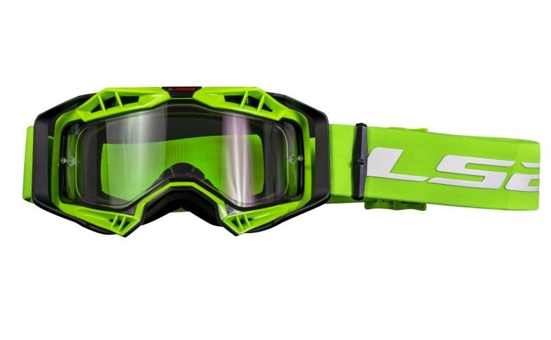 Gogle cross enduro LS2 Aura czarno zielone