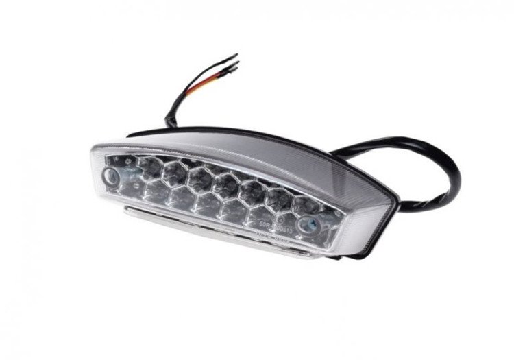 Lampa Tył Led Biały Klosz Lampa ATV QUAD 150 200 250 4T Homologacja E8