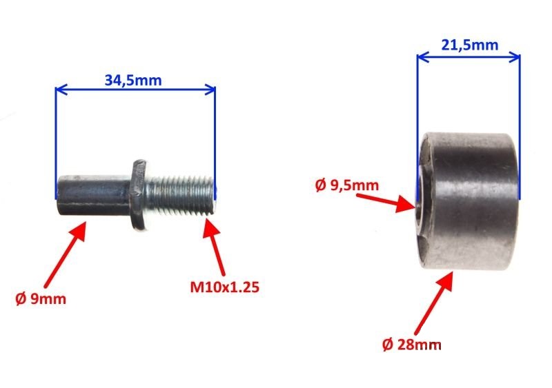 Tuleja zębatki tył ze śrubami Kingway Choper kpl