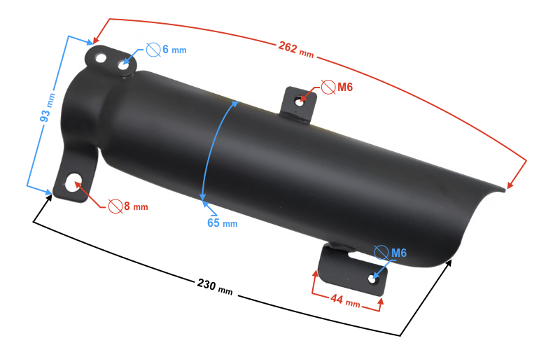 Osłona amortyzatora lewego do motoroweru FR 2