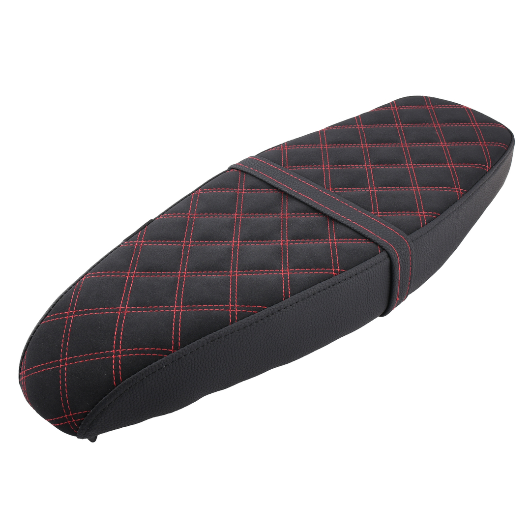 Siedzenie pikowane czarne + czerwono czarne szwy Simson S50 S51 S70 DPR
