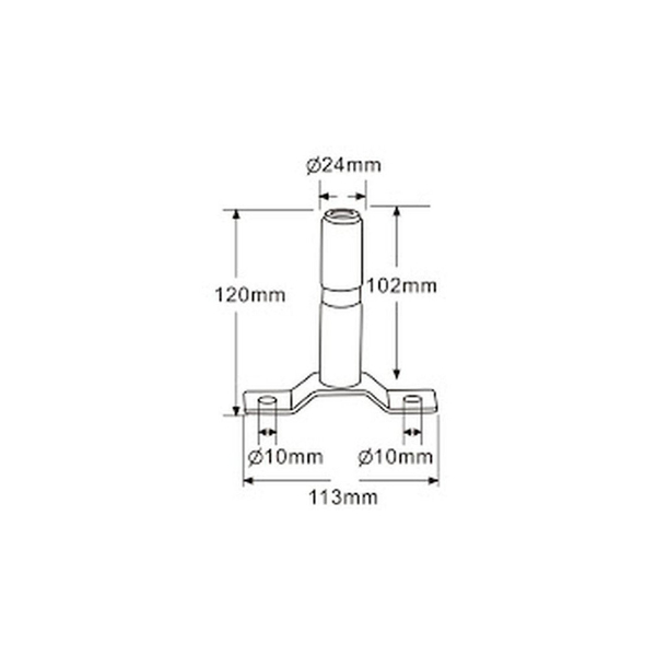 Trzpień Mocowanie Lampy Błyskowej Kogut Typ - T