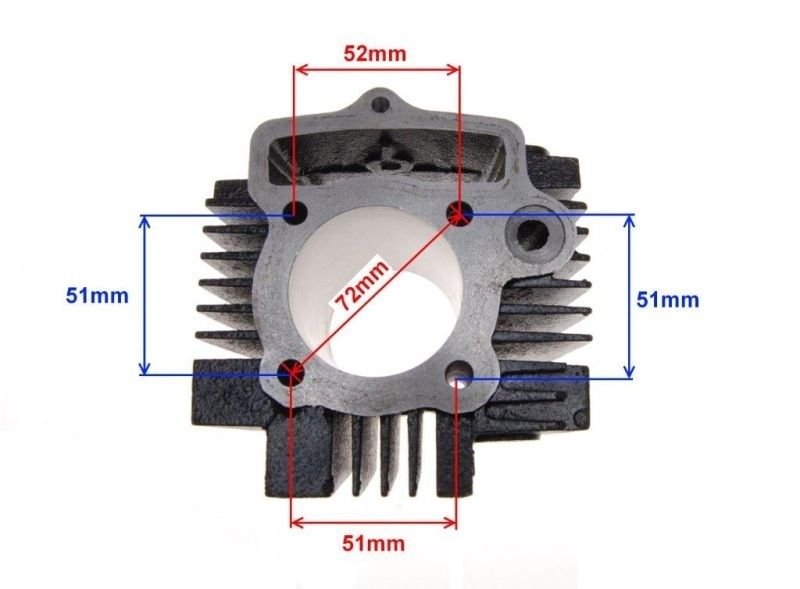 Cylinder 125ccm silnik 154fmi 54.00mm komplet
